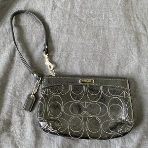 Coach Black Wristlet